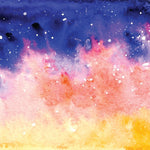 Cosmic Watercolor Pattern Acrylic Sheets - CMB Pattern Acrylic