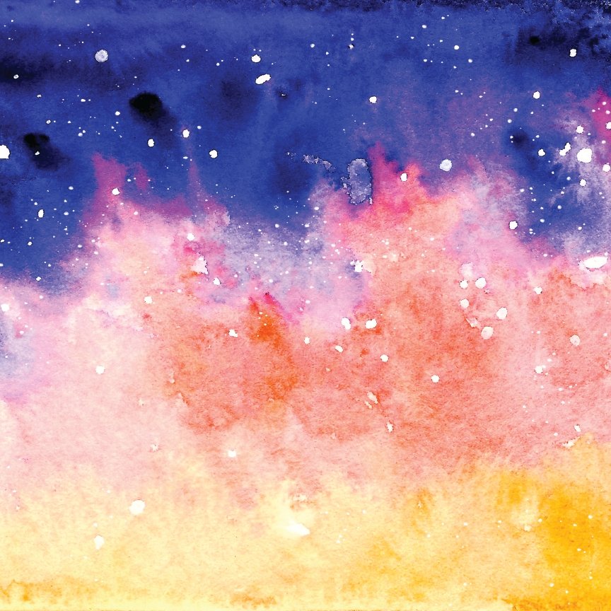 Cosmic Watercolor Pattern Acrylic Sheets - CMB Pattern Acrylic