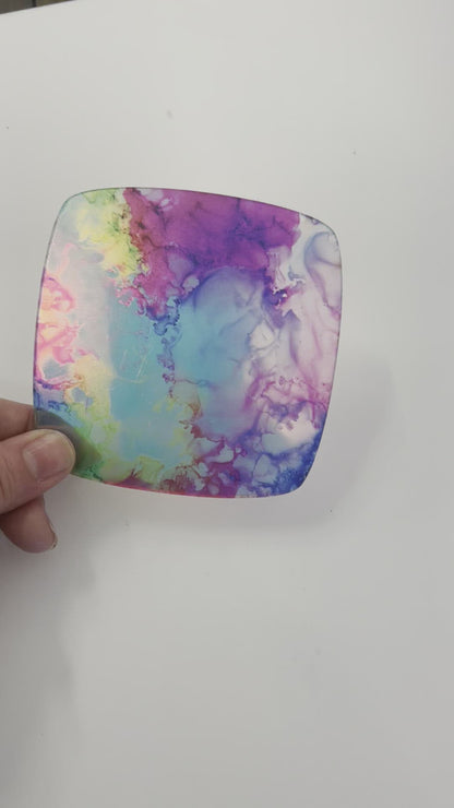 P1137 | Rainbow Alcohol Ink Pattern Acrylic Sheet