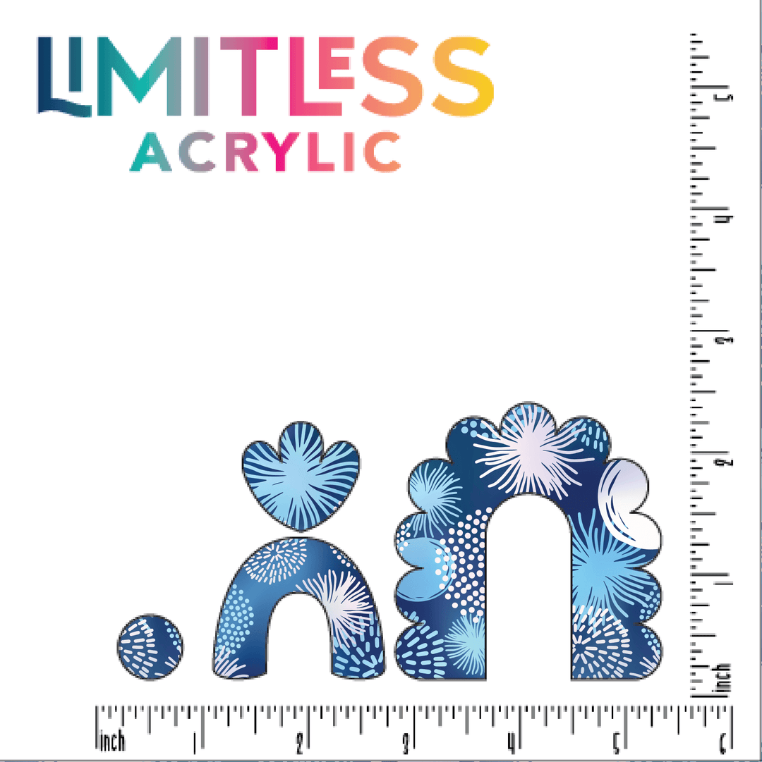 Dandelion Fireworks Pattern Acrylic Sheet - CMB Pattern Acrylic