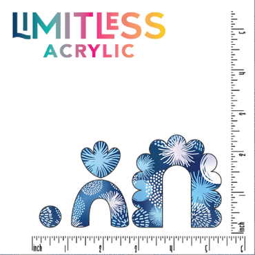 Dandelion Fireworks Pattern Acrylic Sheet - CMB Pattern Acrylic