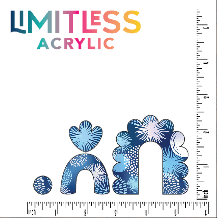 Dandelion Fireworks Pattern Acrylic Sheet - CMB Pattern Acrylic