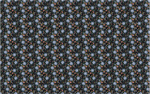 Dark Floral Bloom Blue Pattern Acrylic Sheet - CMB Pattern Acrylic