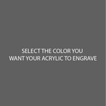 Dark Gray Two Tone Acrylic Sheets | SELECT YOUR ENGRAVE COLOR - CMB Two Tone