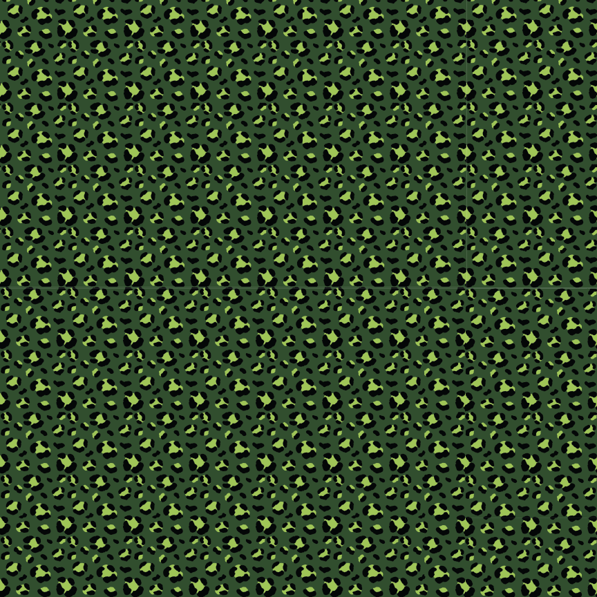Dark Green Leopard Pattern Acrylic Sheets - CMB Pattern Acrylic