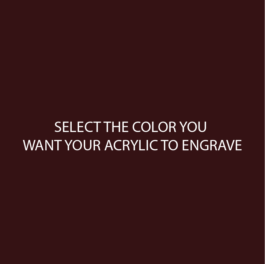 Dark Maroon Two Tone Acrylic Sheets | SELECT YOUR ENGRAVE COLOR - CMB Two Tone