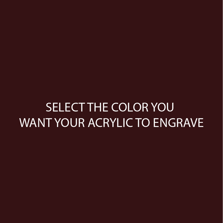 Dark Maroon Two Tone Acrylic Sheets | SELECT YOUR ENGRAVE COLOR - CMB Two Tone