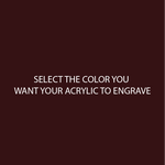 Dark Maroon Two Tone Acrylic Sheets | SELECT YOUR ENGRAVE COLOR - CMB Two Tone