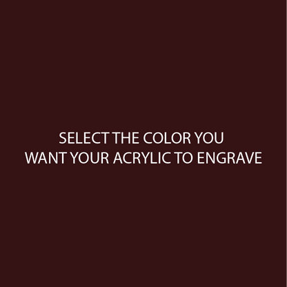 Dark Maroon Two Tone Acrylic Sheets | SELECT YOUR ENGRAVE COLOR - CMB Two Tone