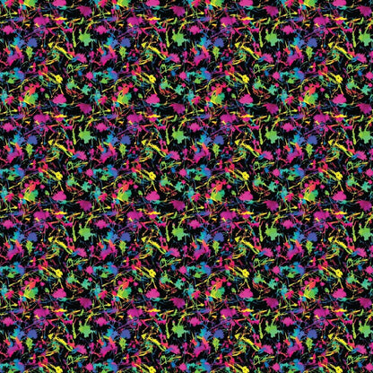 Dark Neon Paint Splatters Pattern Acrylic Sheets - CMB Pattern Acrylic