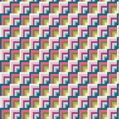 Dark Retro Geo Stairs Pattern Acrylic Sheet - CMB Pattern Acrylic