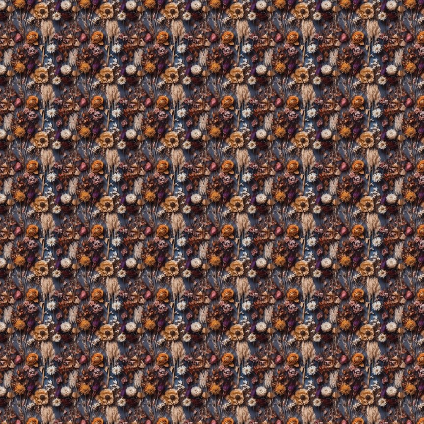 Dark Wildflowers Pattern Acrylic Sheets - CMB Pattern Acrylic