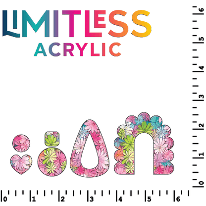 Dense Daisy Pattern Acrylic Sheets - CMB Pattern Acrylic