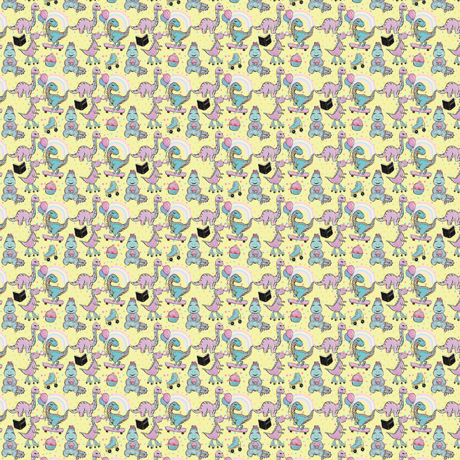 Dino Party Pattern Acrylic Sheets - CMB Pattern Acrylic