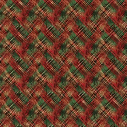 Distressed Christmas Plaids Pattern Acrylic Sheets - CMB Pattern Acrylic