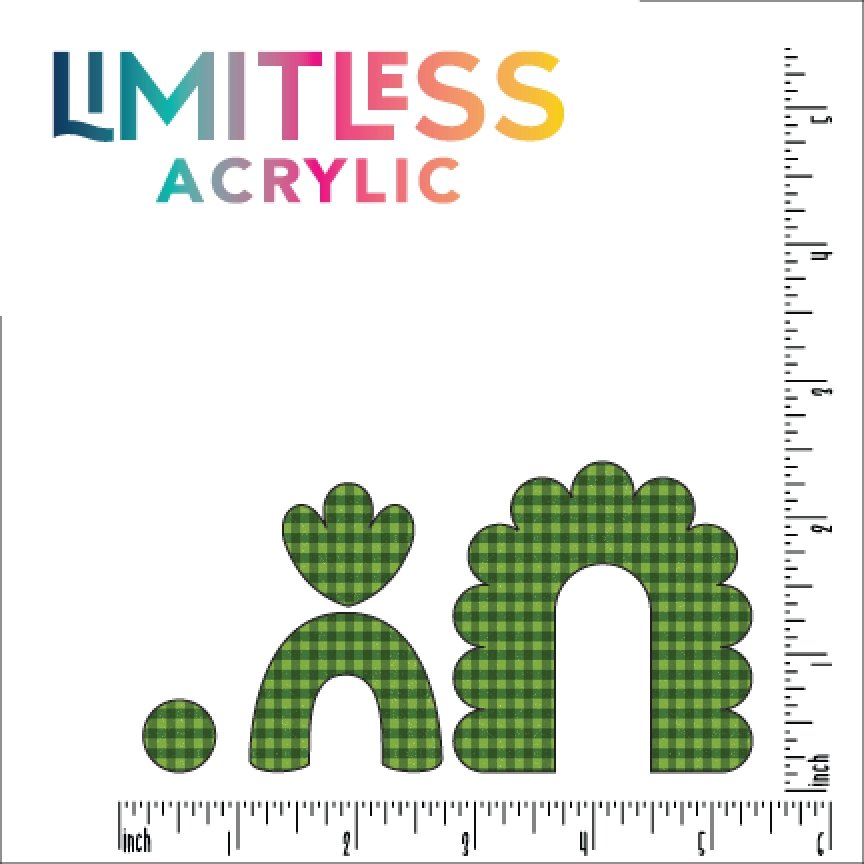 Green Plaid/Gingham Pattern Acrylic Sheet - CMB Pattern Acrylic - Local Plastic Distributor & Wholesale Acrylic Supplier