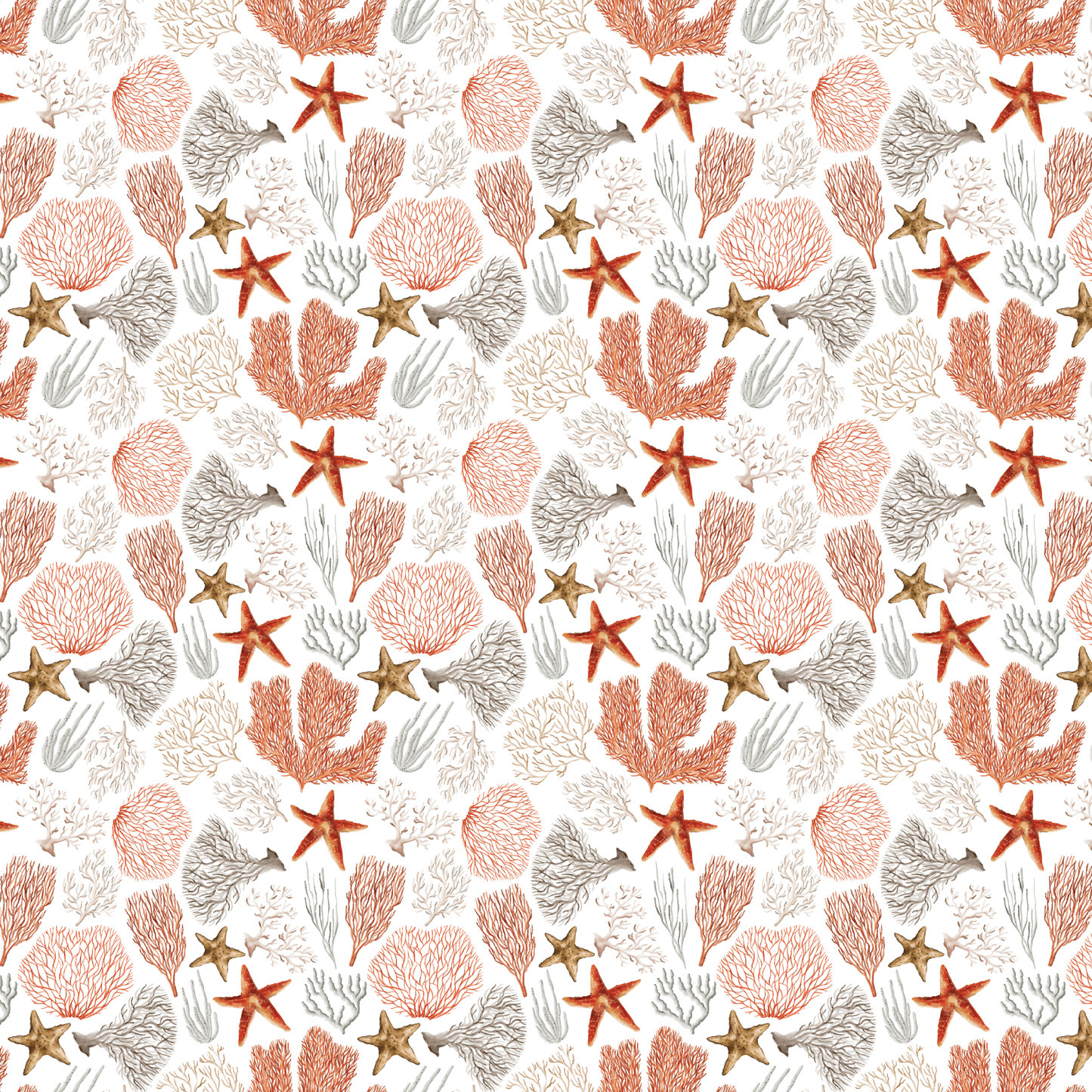 Earthy Sea Corals Pattern Acrylic Sheets - CMB Pattern Acrylic