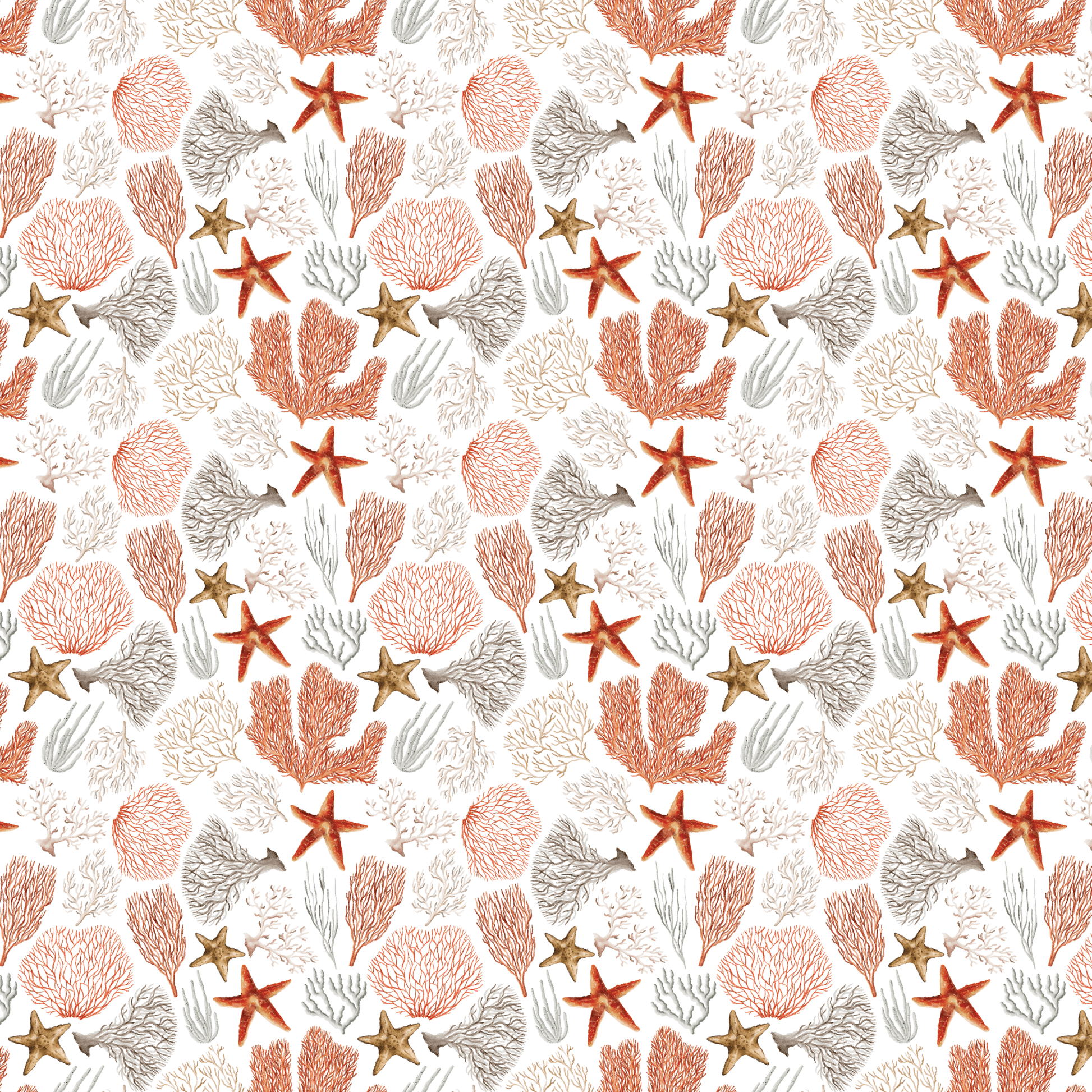 Earthy Sea Corals Pattern Acrylic Sheets - CMB Pattern Acrylic