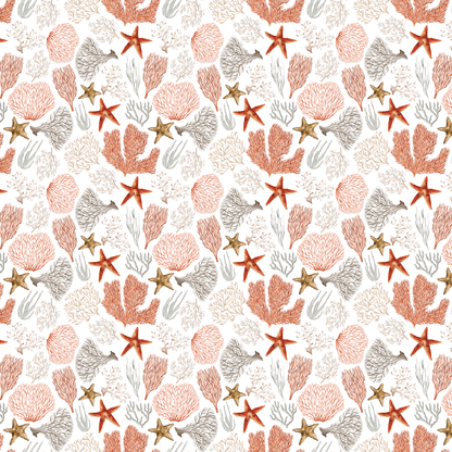 Earthy Sea Corals Pattern Acrylic Sheets - CMB Pattern Acrylic