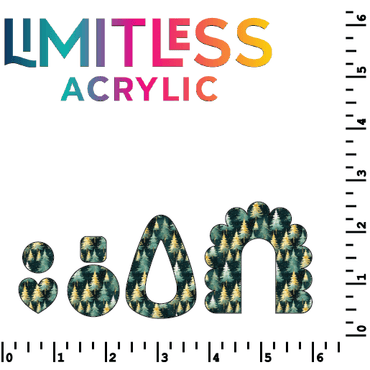 Evergreen Forest Pattern Acrylic Sheets - CMB Pattern Acrylic