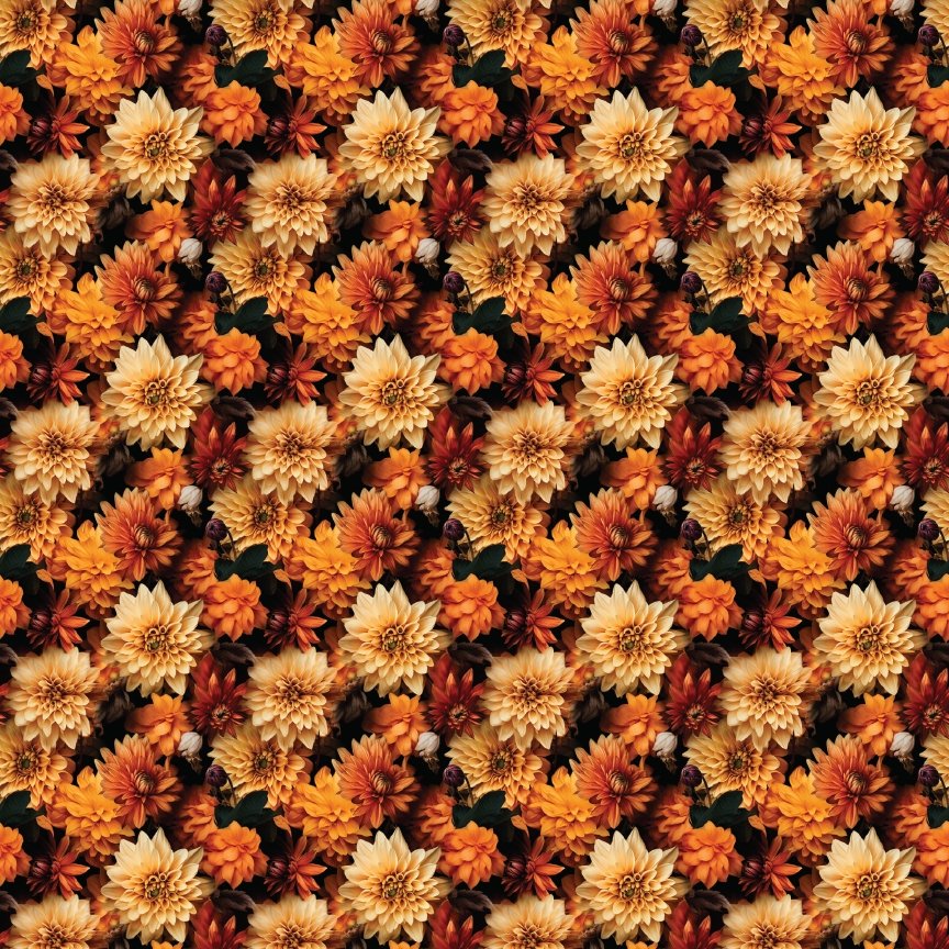 Fall Floral 2 Pattern Acrylic Sheets  -  CMB Pattern Sheets - Local Plastic & Wholesale Acrylic Sheets Supplier