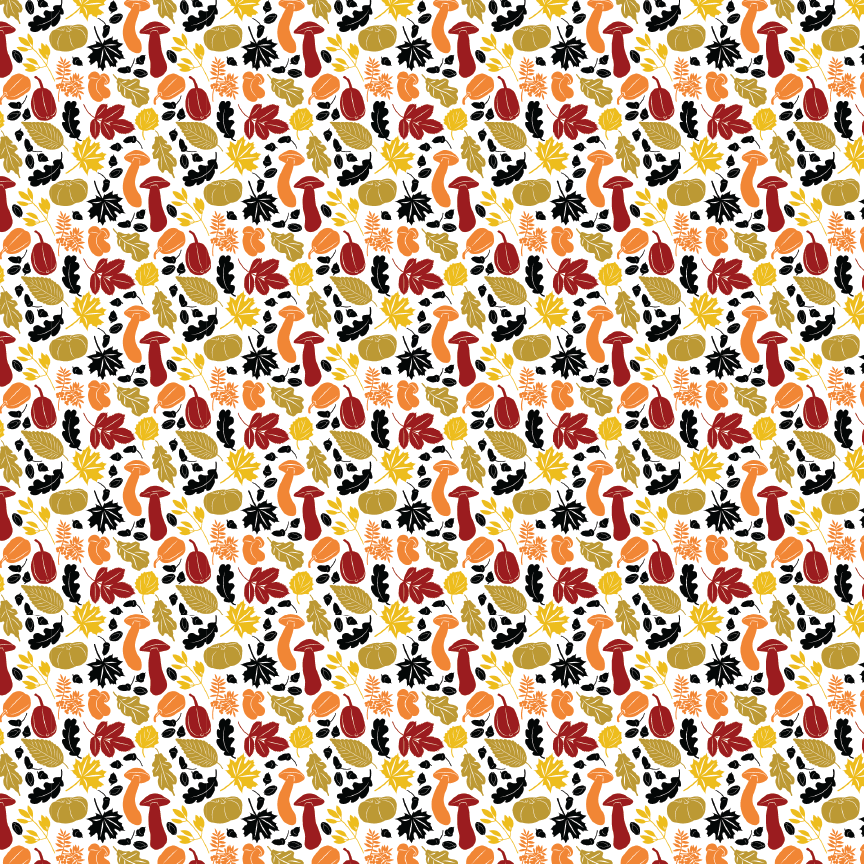 Fall Fungi Pattern Acrylic Sheets - CMB Pattern Acrylic