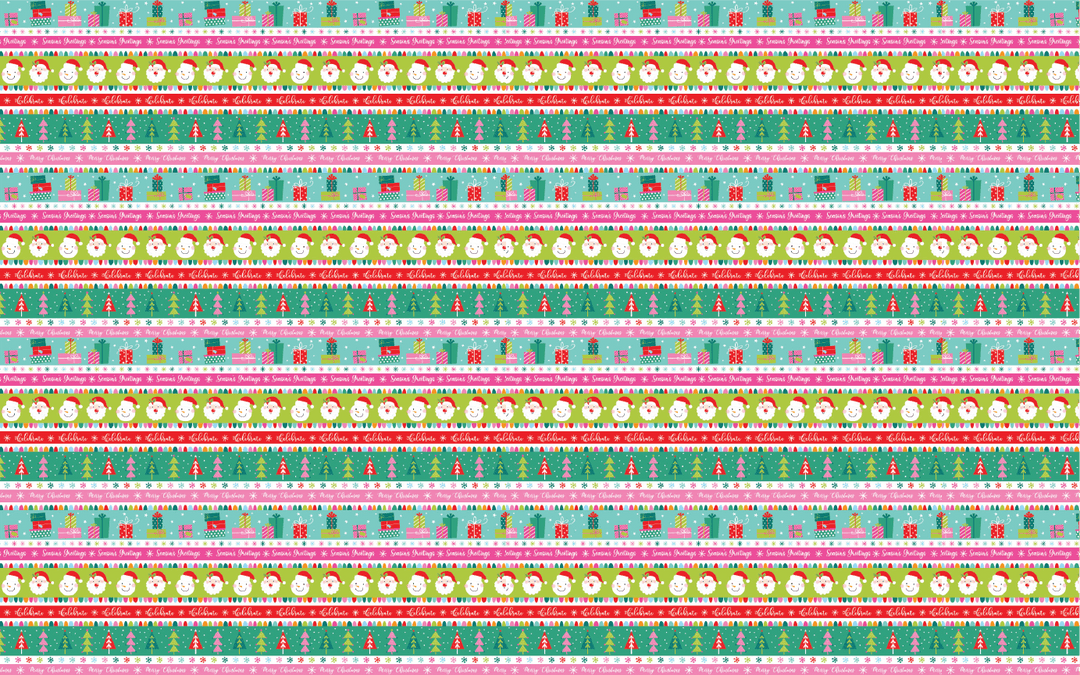 Festive Christmas Stripes Pattern Acrylic Sheets - CMB Pattern Acrylic