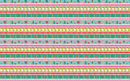 Festive Christmas Stripes Pattern Acrylic Sheets - CMB Pattern Acrylic