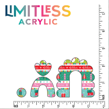 Festive Christmas Stripes Pattern Acrylic Sheets - CMB Pattern Acrylic