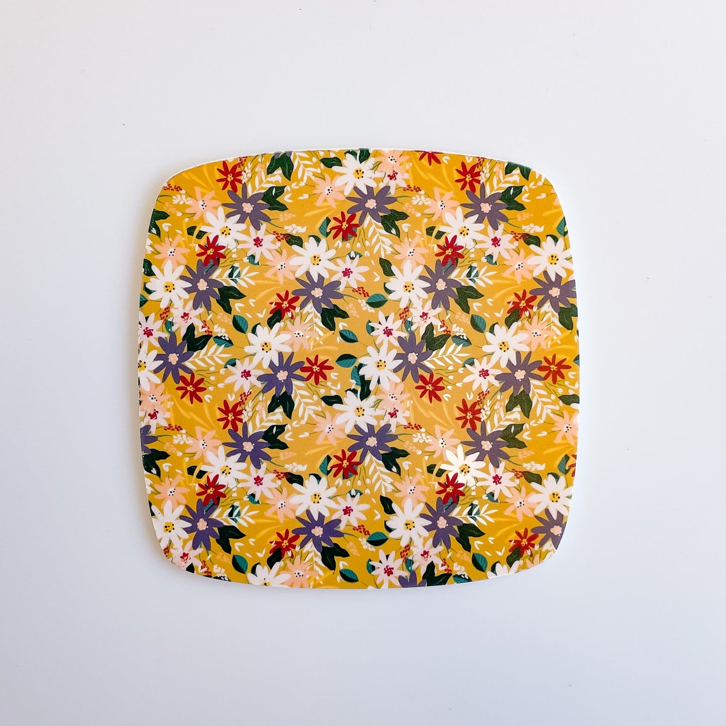 Floral Bloom Mustard Pattern Acrylic Sheet - CMB Pattern Acrylic