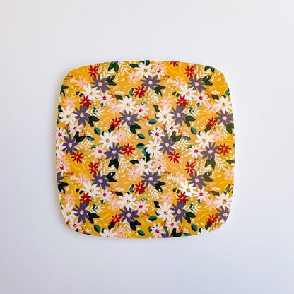 Floral Bloom Mustard Pattern Acrylic Sheet - CMB Pattern Acrylic