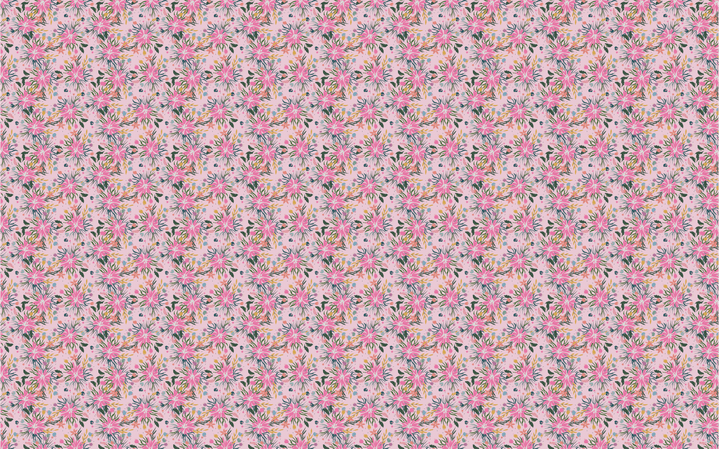 Floral Bloom Pink Pattern Acrylic Sheet - CMB Pattern Acrylic