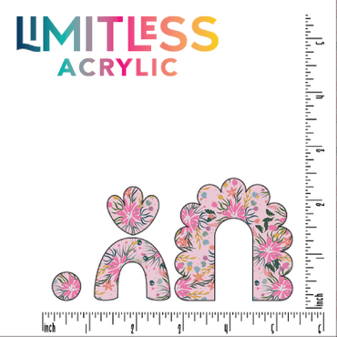 Floral Bloom Pink Pattern Acrylic Sheet - CMB Pattern Acrylic