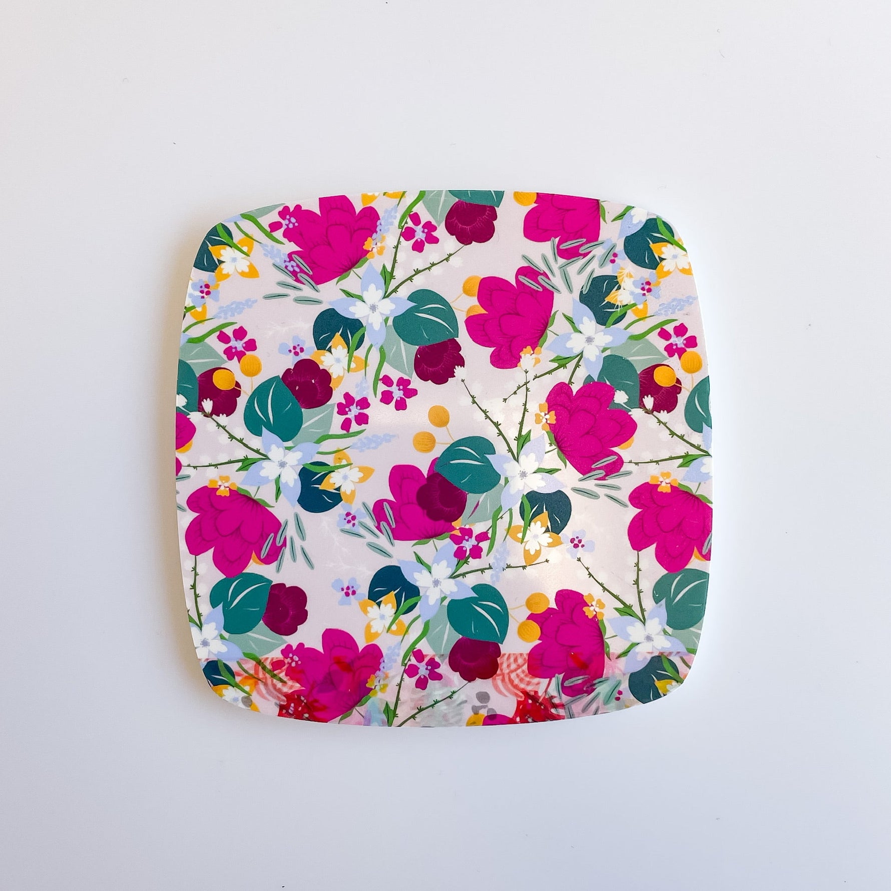 Floral Bloom Raspberry Pattern Acrylic Sheet - CMB Pattern Acrylic