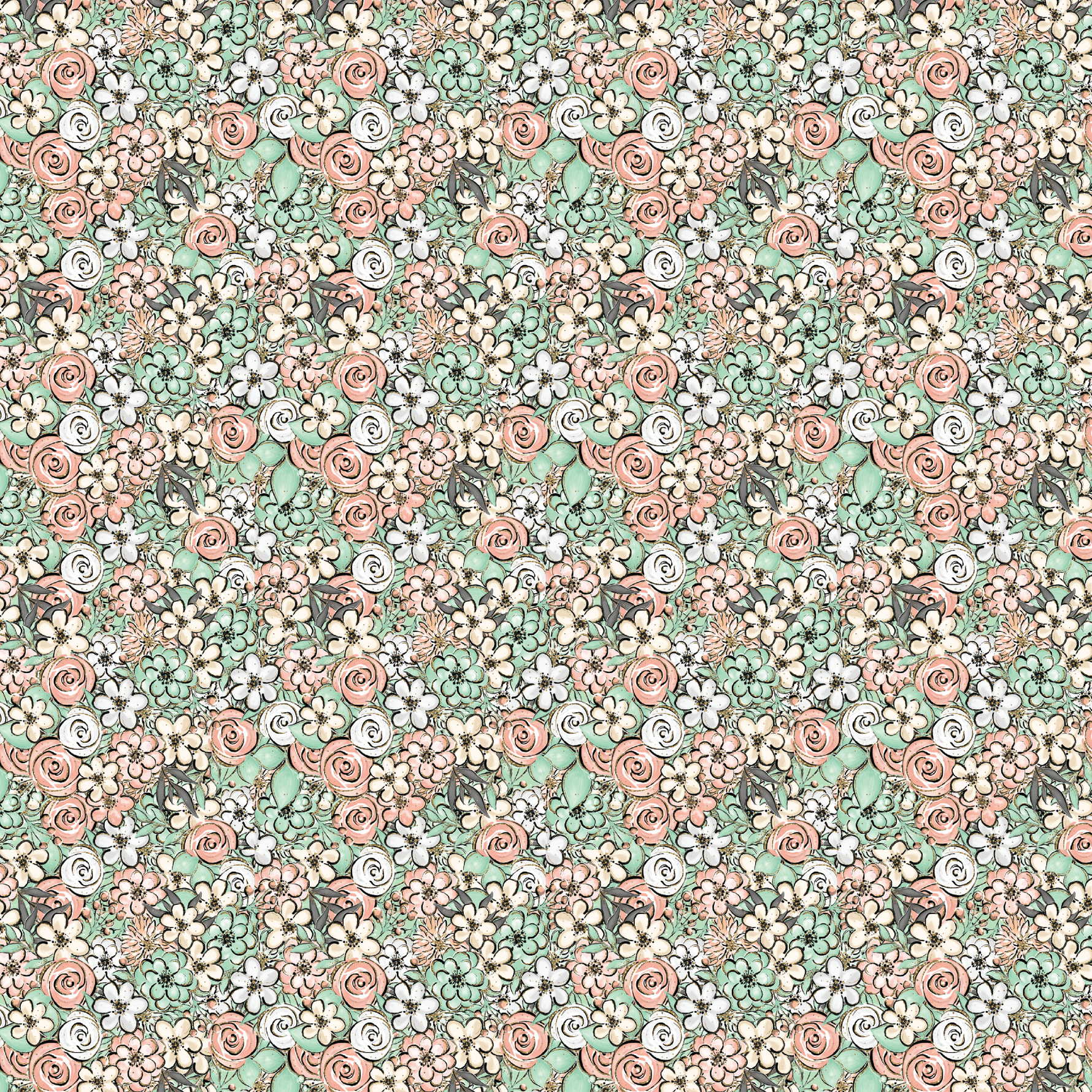 Floral Melody Pattern Acrylic Sheets - CMB Pattern Acrylic