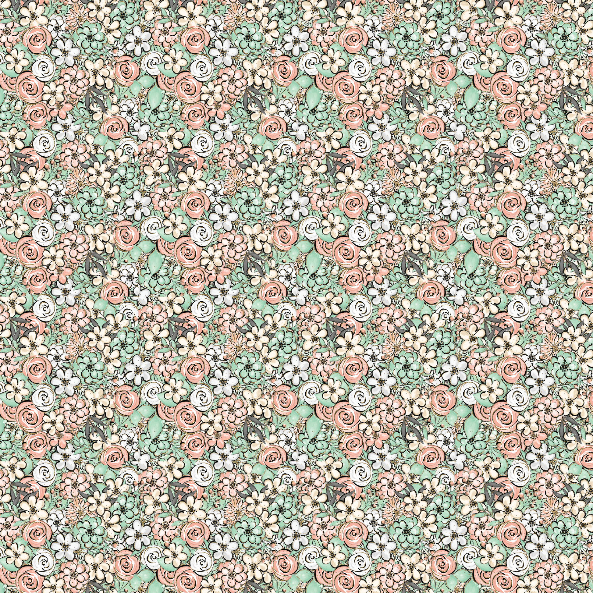 Floral Melody Pattern Acrylic Sheets - CMB Pattern Acrylic