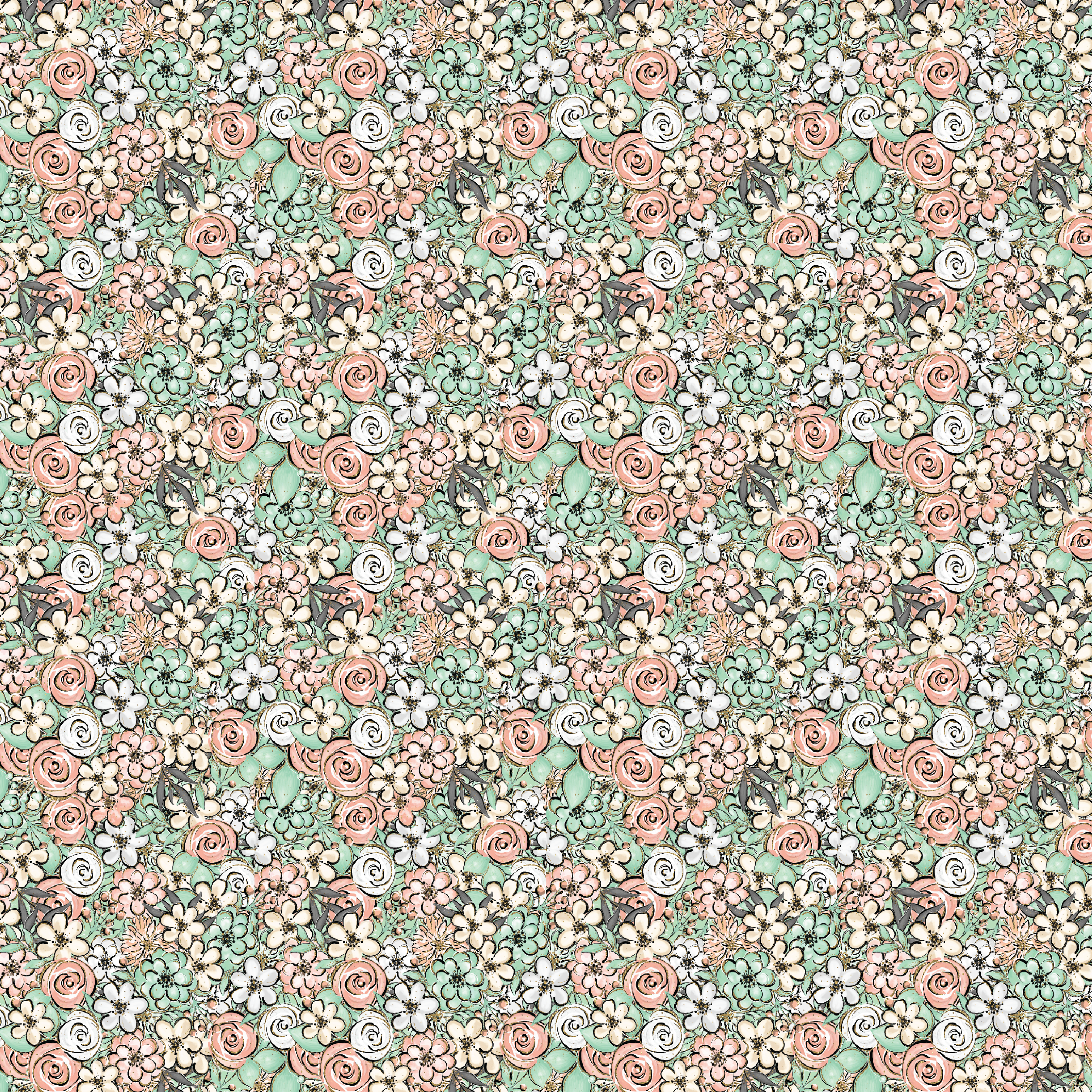 Floral Melody Pattern Acrylic Sheets - CMB Pattern Acrylic