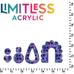 Floral Purple Peacock Pattern Acrylic Sheets - CMB Pattern Acrylic
