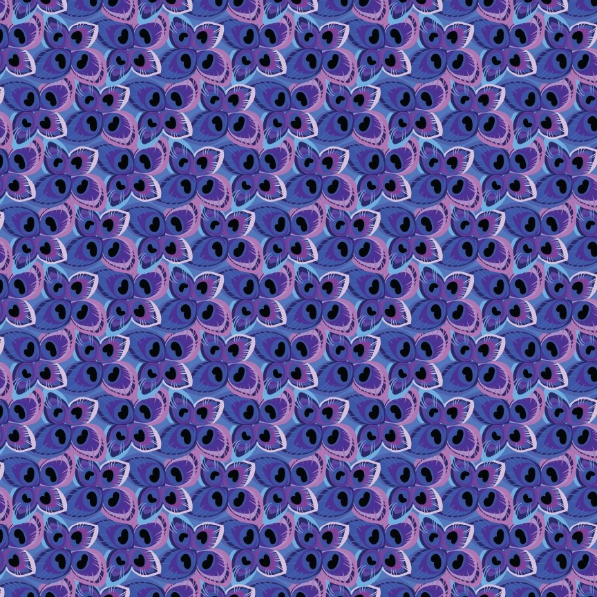 Floral Purple Peacock Pattern Acrylic Sheets - CMB Pattern Acrylic