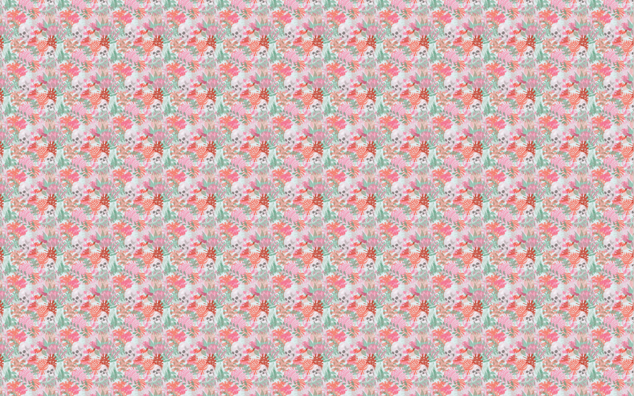 Floral Skulls Pattern Acrylic Sheet - CMB Pattern Acrylic