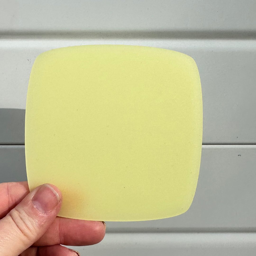Frosted Chiffon Lemon Cast Acrylic | Frosted Acrylic Sheet | CMB Acrylic