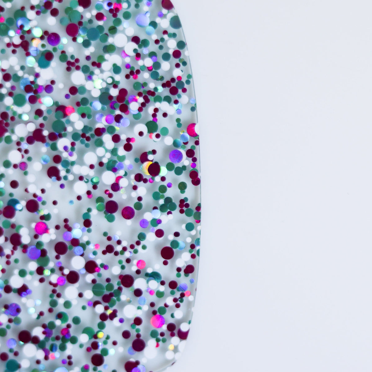 Frozen Fest Glitter Dots Cast Acrylic | Glitter Acrylic Sheet | CMB Acrylic