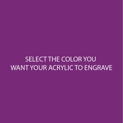 Fuchsia Purple Two Tone Acrylic Sheets | SELECT YOUR ENGRAVE COLOR - CMB Two Tone