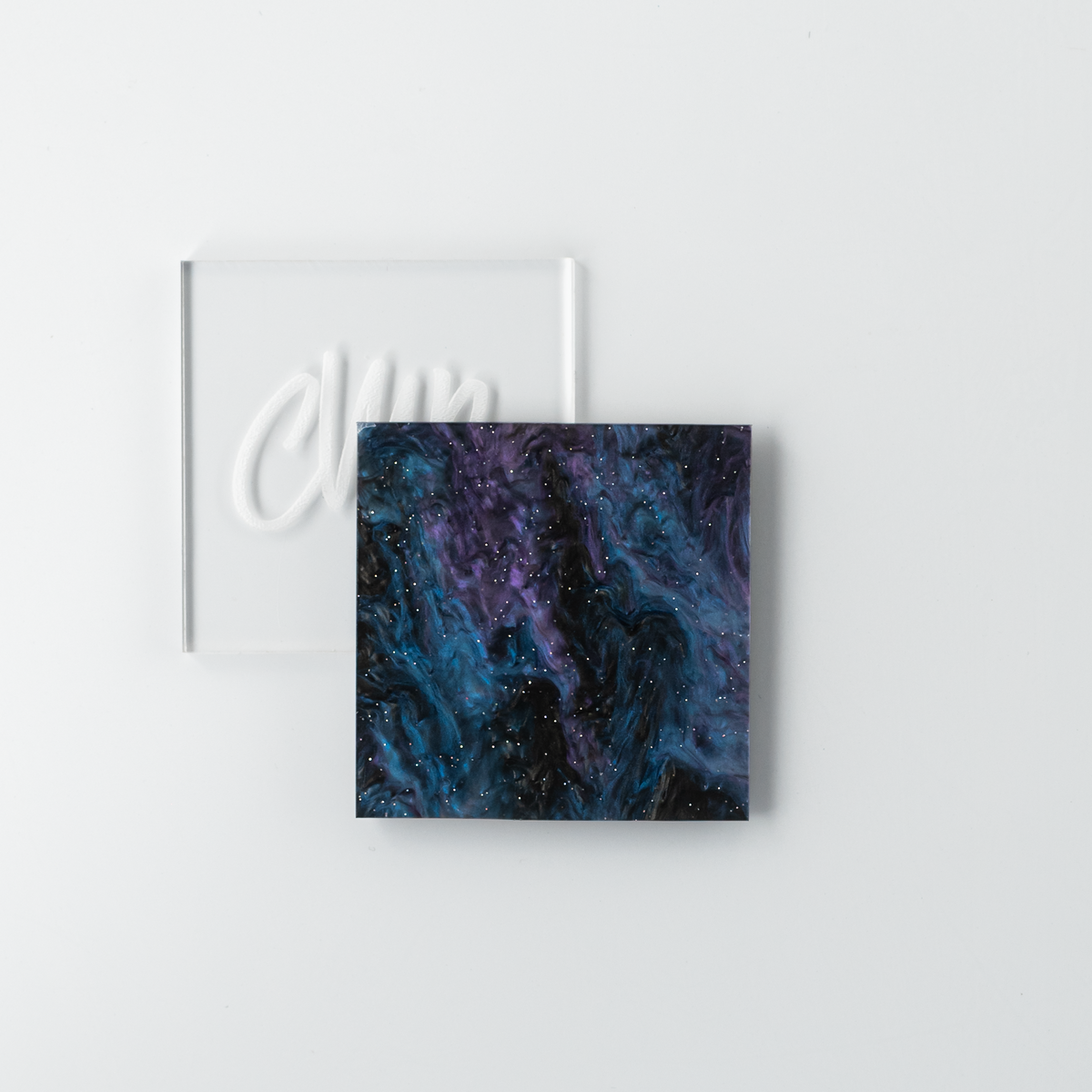 Galaxy Marbled Glitter Cast Acrylic | Marbled Acrylic Sheet | CMB Acrylic