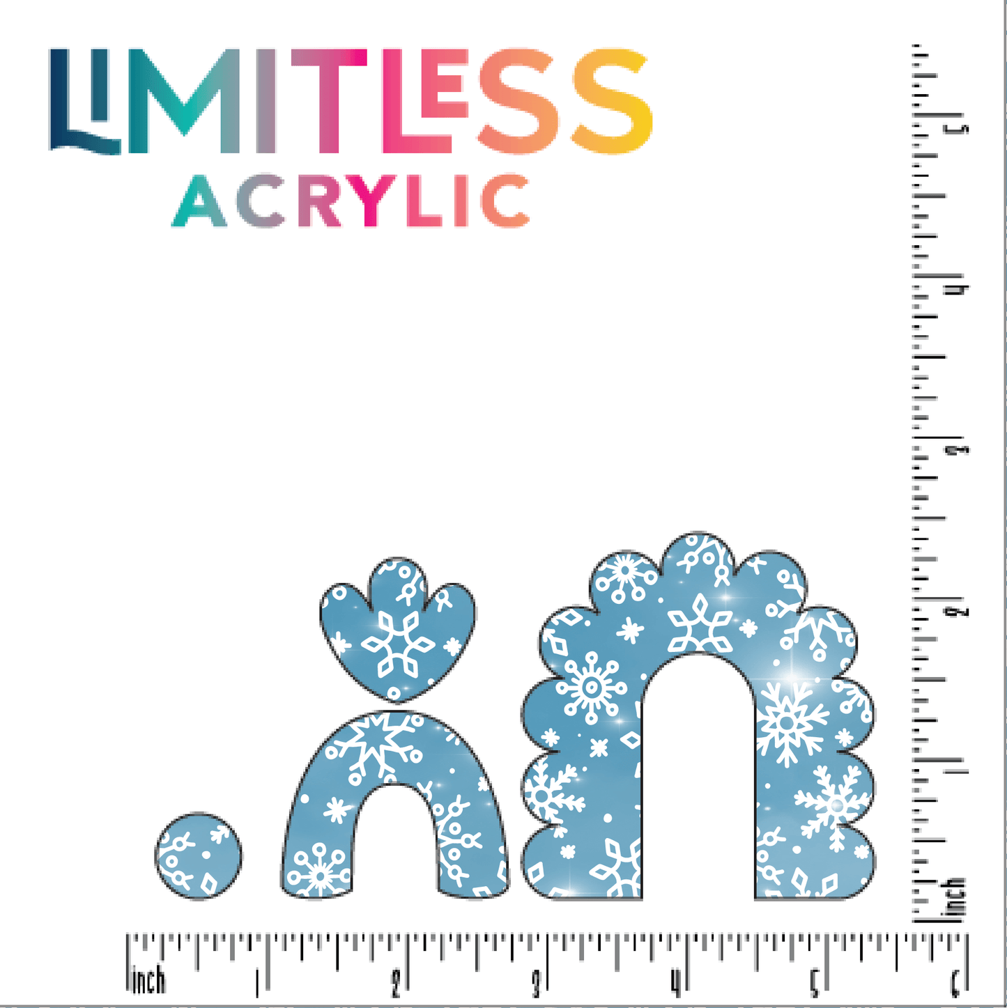 Gentle Snowflakes Pattern Acrylic Sheet - CMB Pattern Acrylic