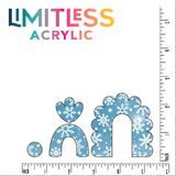 Gentle Snowflakes Pattern Acrylic Sheet - CMB Pattern Acrylic