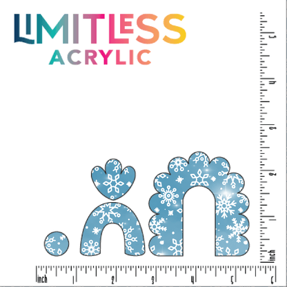 Gentle Snowflakes Pattern Acrylic Sheet - CMB Pattern Acrylic