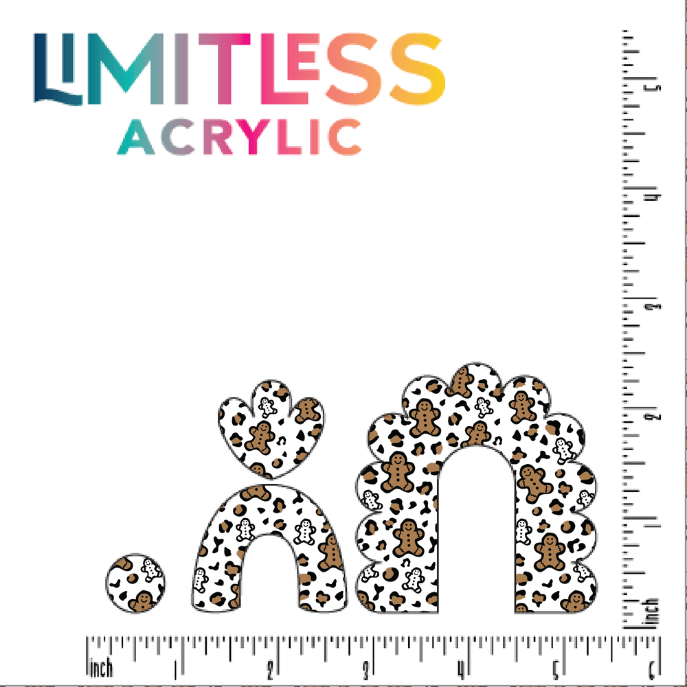 Gingerbread Leopard Print Pattern Acrylic Sheets - CMB Pattern Acrylic