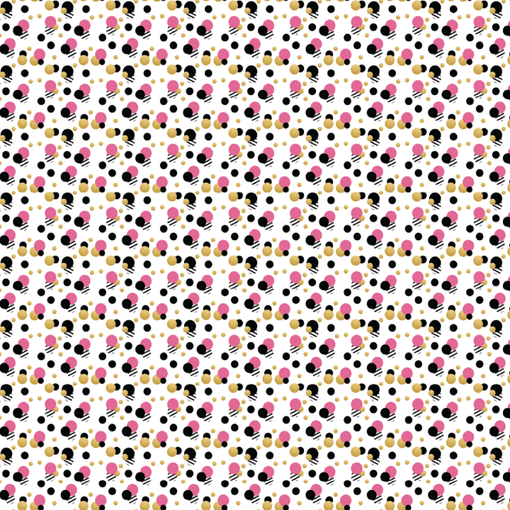 Girl Boss Pink Dots Pattern Acrylic Sheet - CMB Pattern Acrylic
