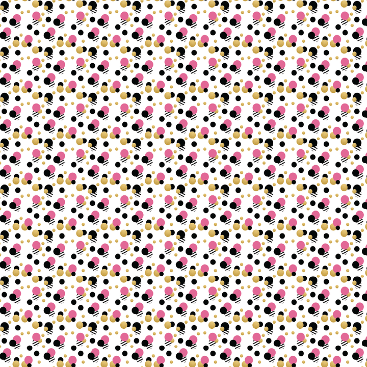 Girl Boss Pink Dots Pattern Acrylic Sheet - CMB Pattern Acrylic